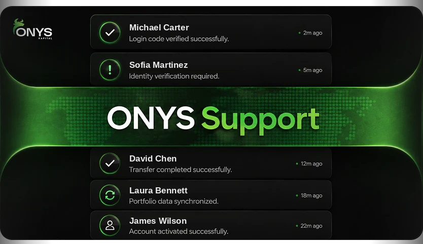 Onys Kapital multilingual customer support activity